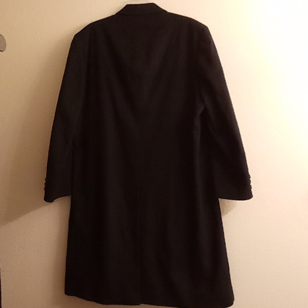 VINTAGE Petrocelli Matrix Wool Goth Office Minamllist Size 52L Black Color HCM - Picture 2 of 14